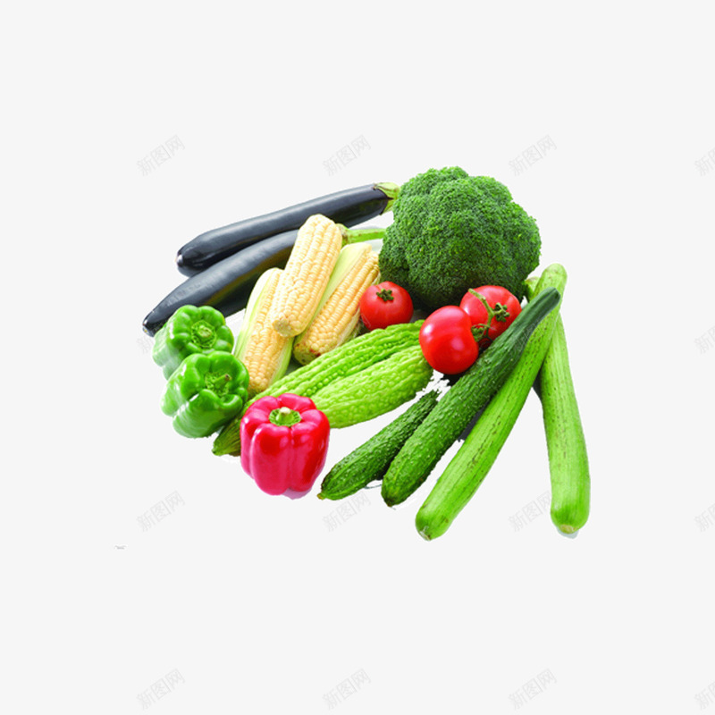 蔬菜组合psd免抠素材_新图网 https://ixintu.com 素材 组合 蔬菜 黄瓜