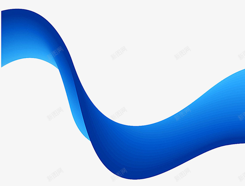 曲线png免抠素材_新图网 https://ixintu.com PPT 动感 弧线 波浪线 背景装饰 蓝色