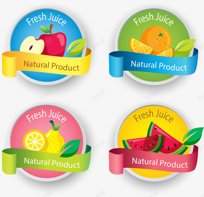 水果标签组合png免抠素材_新图网 https://ixintu.com 标签 橙子 水果 自然 苹果