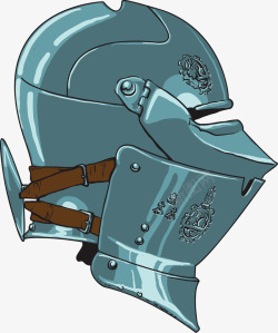 铁质武士头盔矢量图素材