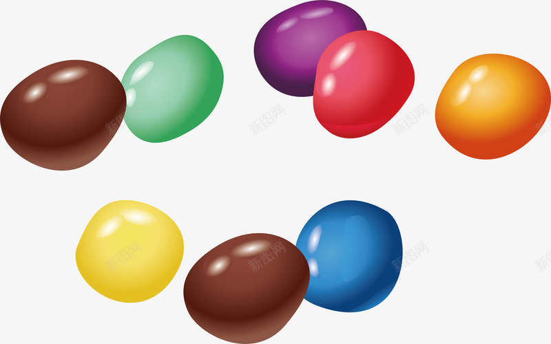 彩色巧克力豆png免抠素材_新图网 https://ixintu.com 巧克力 巧克力豆 彩色 彩色糖果 彩色糖豆 矢量png