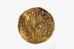 意大利古罗马金色古罗马金币实物高清图片