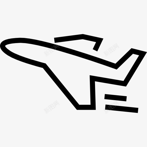 飞机外形指向左图标png_新图网 https://ixintu.com 指向左 航空 运输 飞机 飞行