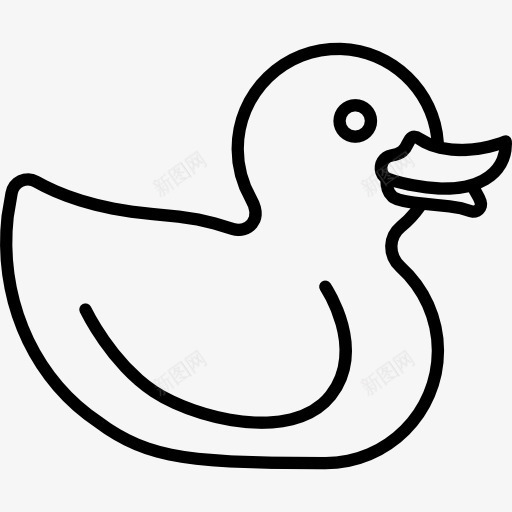 鸭玩具图标png_新图网 https://ixintu.com 儿童玩具 动物 鸟 鸟类 鸭子