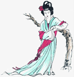 古代宫女中国人物画高清图片