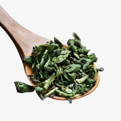 绿色质感装饰茶叶素材