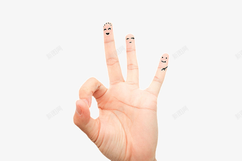 OK手势png免抠素材_新图网 https://ixintu.com ok手势 可爱 手指 绘画 表情