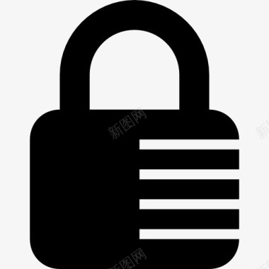 组合挂锁锁定工具安全接口符号图标图标