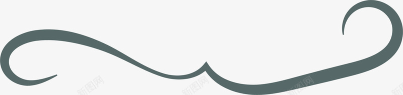 柔美曲线分界符png免抠素材_新图网 https://ixintu.com 分割线 分界符 弧度线条 曲线条 柔和线条 柔美曲线 线条图形 边框