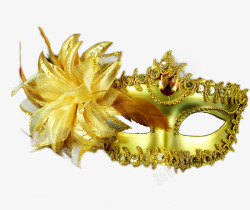 金色花朵舞台眼罩素材