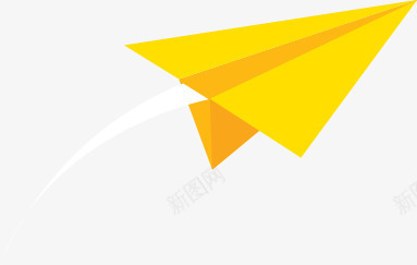 黄色卡通可爱纸飞机png免抠素材_新图网 https://ixintu.com 卡通 可爱 飞机 黄色