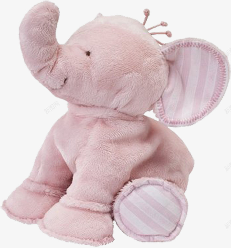 粉色大象png免抠素材_新图网 https://ixintu.com 产品实物 大象 布偶大象 玩具大象