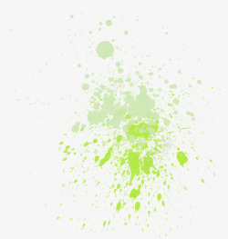 绿色创意合成效果喷溅的油漆素材