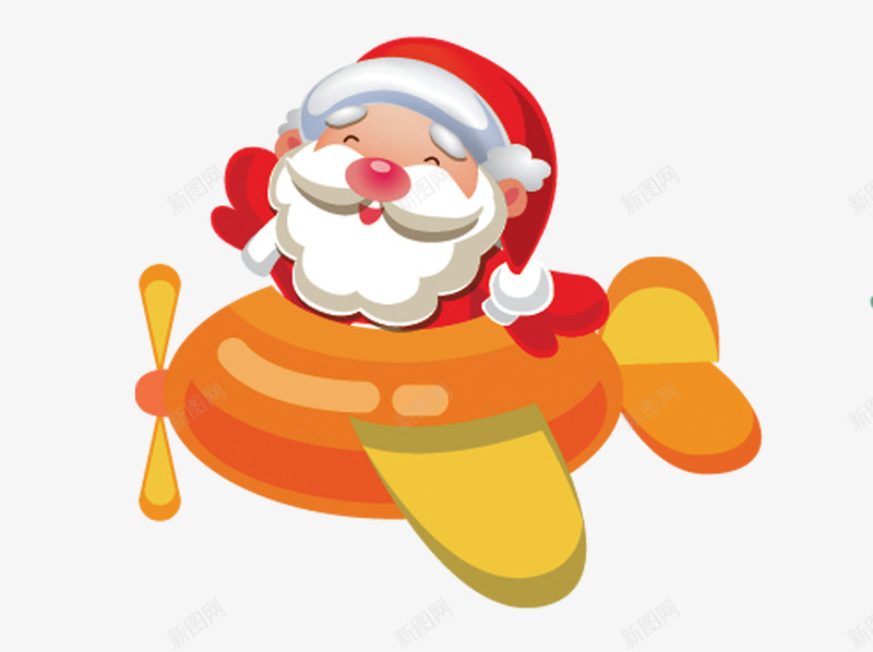 坐飞机的圣诞老人png免抠素材_新图网 https://ixintu.com 圣诞 坐飞机 素材 老人