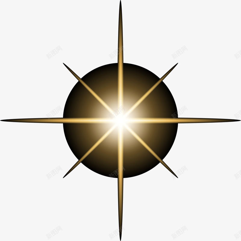 梦幻黄色光晕png免抠素材_新图网 https://ixintu.com 唯美 梦幻光晕 米字光线 金色光晕 金色光线 黄色光晕