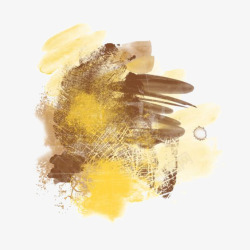 金色油墨创意金色水墨装饰高清图片