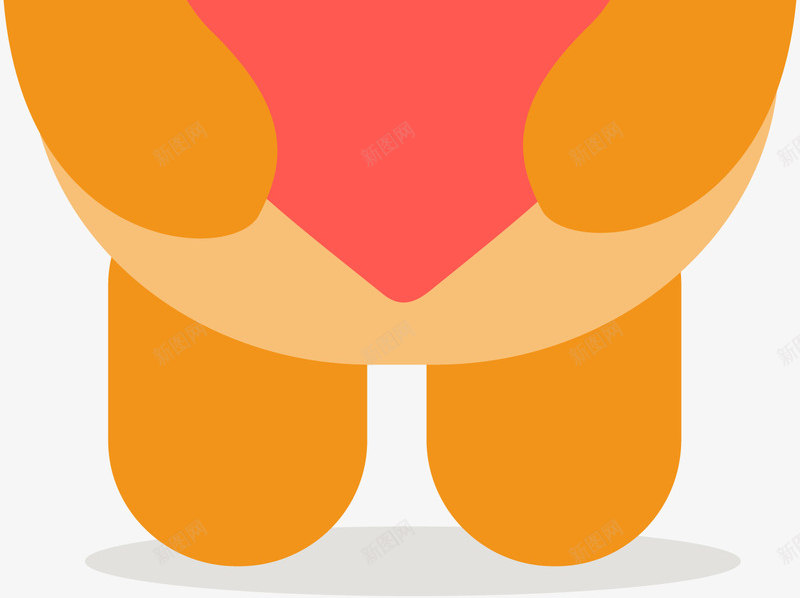 玩具小熊png免抠素材_新图网 https://ixintu.com 心形 皇冠 装饰 黄色