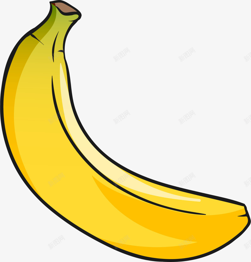 夏季卡通黄色香蕉png免抠素材_新图网 https://ixintu.com 一个香蕉 一根香蕉 卡通香蕉 夏季香蕉 水果 黄色香蕉