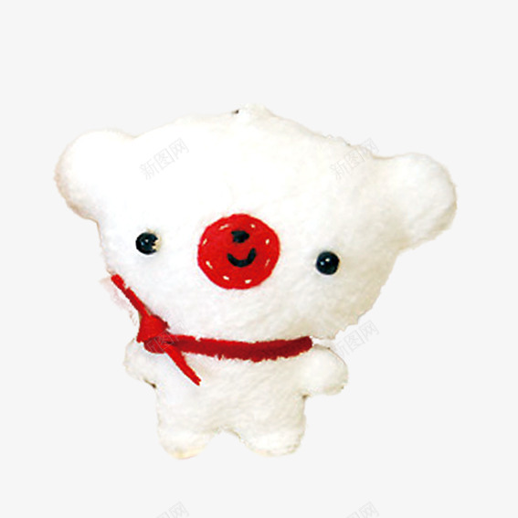 白色小熊png免抠素材_新图网 https://ixintu.com 小熊 毛绒玩具 玩具 白色 白色小熊 红色