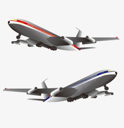 两架飞机素材