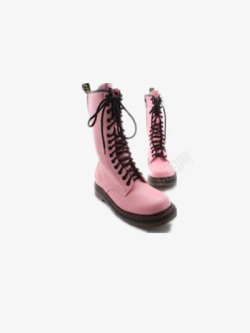 粉色马丁靴素材