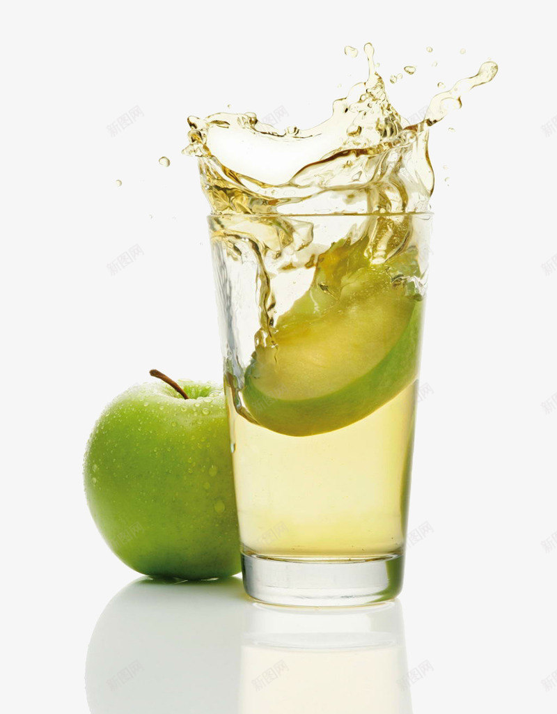 苹果汁儿png免抠素材_新图网 https://ixintu.com 果蔬汁 水果汁 苹果 蔬菜汁 飞溅的苹果汁