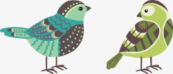 手绘虫鸟素材传统花鸟图标高清图片