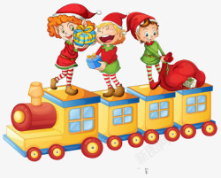 车上的儿童小火车上的儿童高清图片