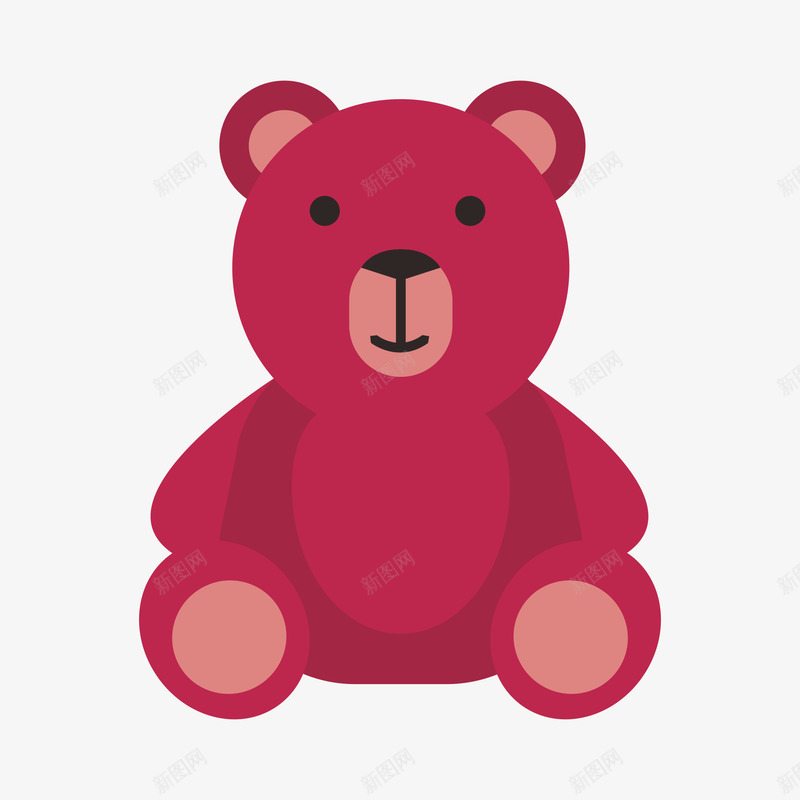一个粉色手绘的小熊png免抠素材_新图网 https://ixintu.com 动漫动画 动物 卡通手绘 小熊 毛绒玩具 粉色 装饰图