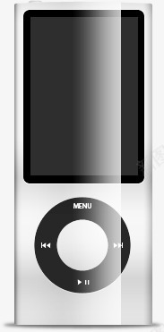 iPod纳米白苹果图标该图标