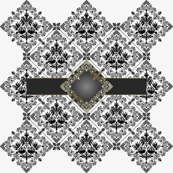 黑色简约组合方块边框纹理素材