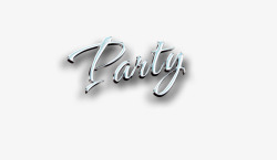 party艺术字PARTY艺术字高清图片