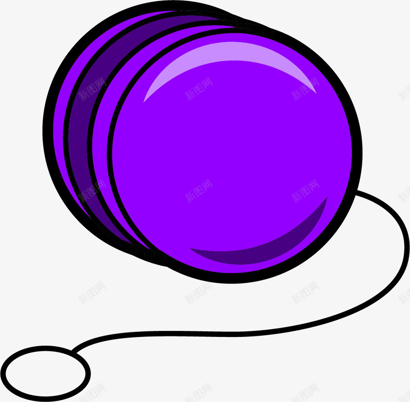 紫色立体圆形卡通悠悠球矢量图ai免抠素材_新图网 https://ixintu.com 卡通风格 圆形 玩具 玩具悠悠球 立体 紫色 紫色悠悠球 矢量图