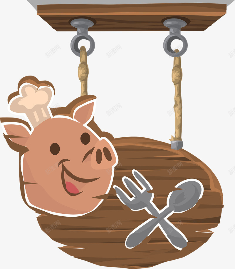 美食店吊牌png免抠素材_新图网 https://ixintu.com 吊牌 店铺 美食