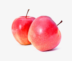 两个红苹果素材
