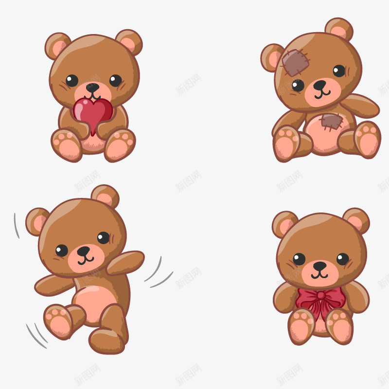 可爱玩具熊png免抠素材_新图网 https://ixintu.com TED 咖啡色 泰迪熊 玩具