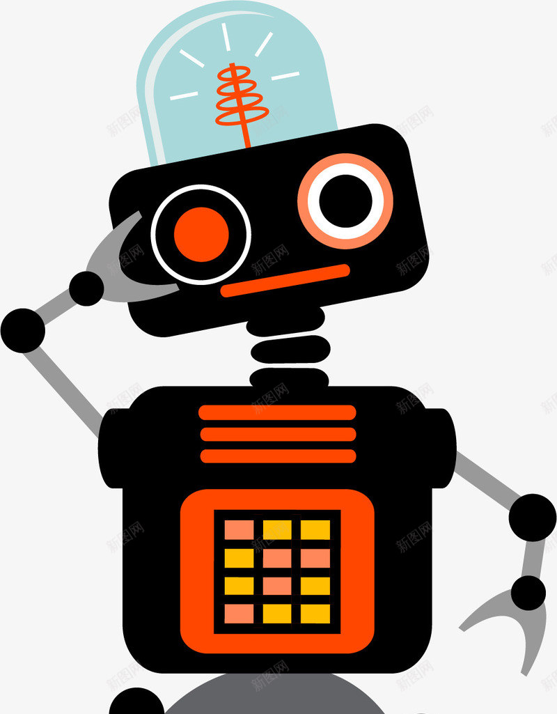 高科技机器人装饰图案png免抠素材_新图网 https://ixintu.com 卡通科技机器人 机器 机器人 机械 玩具 科技 高科技机器人
