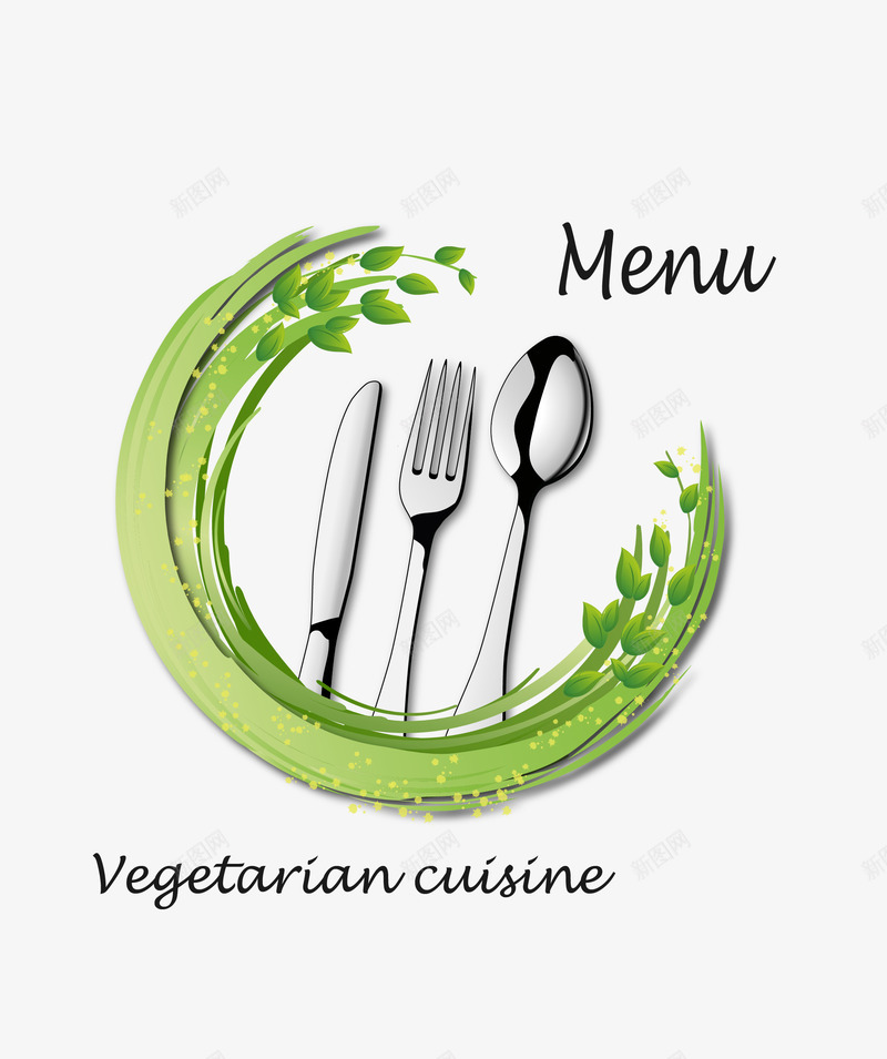 绿色创意餐具组合矢量图eps免抠素材_新图网 https://ixintu.com 创意餐具 矢量餐具 绿色餐具 餐具组合 矢量图