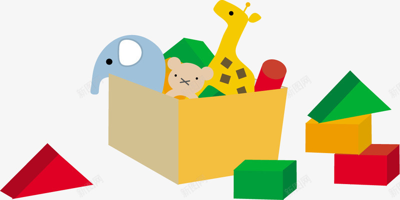 儿童玩具png免抠素材_新图网 https://ixintu.com 彩色玩具 玩具 积木
