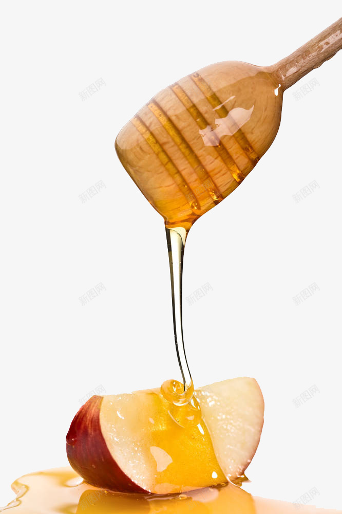 蜂蜜里的苹果png免抠素材_新图网 https://ixintu.com 新鲜 果肉 栖霞苹果 水果 清脆香甜 甜的 苹果 营养丰富 蜂蜜 酸甜的