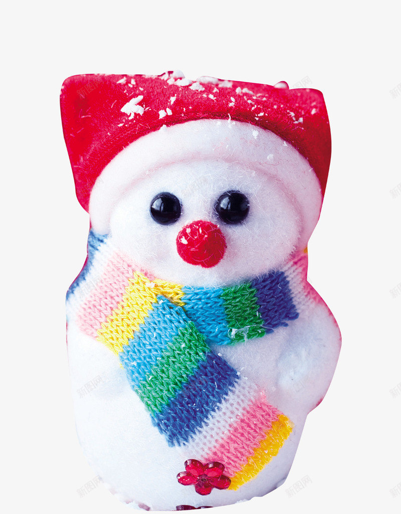 雪人png免抠素材_新图网 https://ixintu.com 冬季装饰元素 围巾 戴帽子的小雪人
