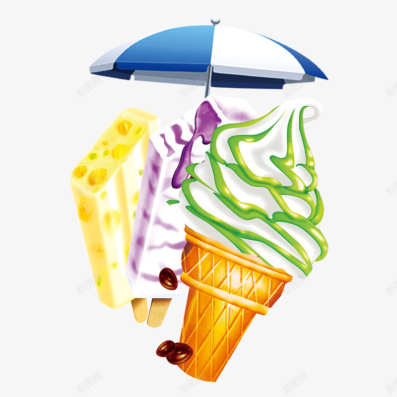 夏季饮品png免抠素材_新图网 https://ixintu.com 唯美 夏天 夏季 甜点 甜食 遮阳伞 雨伞 雪糕 饮品
