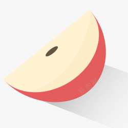 水果和天平秤立体插画一块苹果立体插画矢量图高清图片