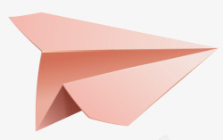粉色折叠飞机素材