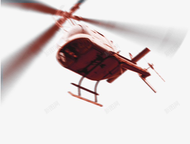 深红色仰视飞行的直升飞机png免抠素材_新图网 https://ixintu.com 仰视角度 直升飞机 红色 飞行