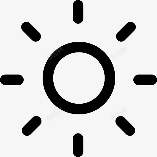 太阳图标png_新图网 https://ixintu.com 夏天 夏季 天热 明亮的 自然 阳光充足