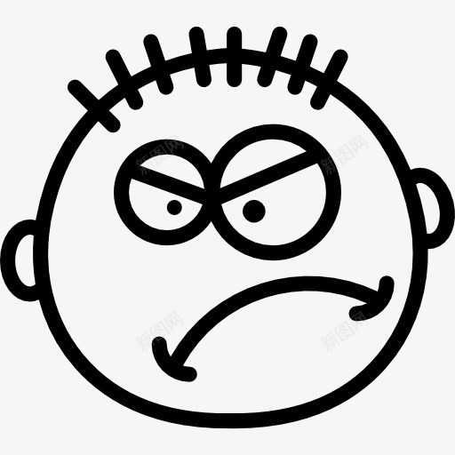 愤怒的图标png_新图网 https://ixintu.com 宝贝 愤怒的面孔 手势界面 生气 的脸 表情