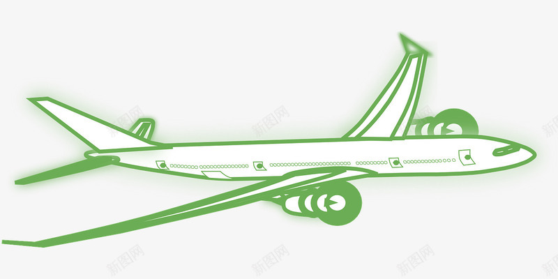 太空飞机png免抠素材_新图网 https://ixintu.com 卡通 手绘飞机 绿色的飞机 航天 飞行