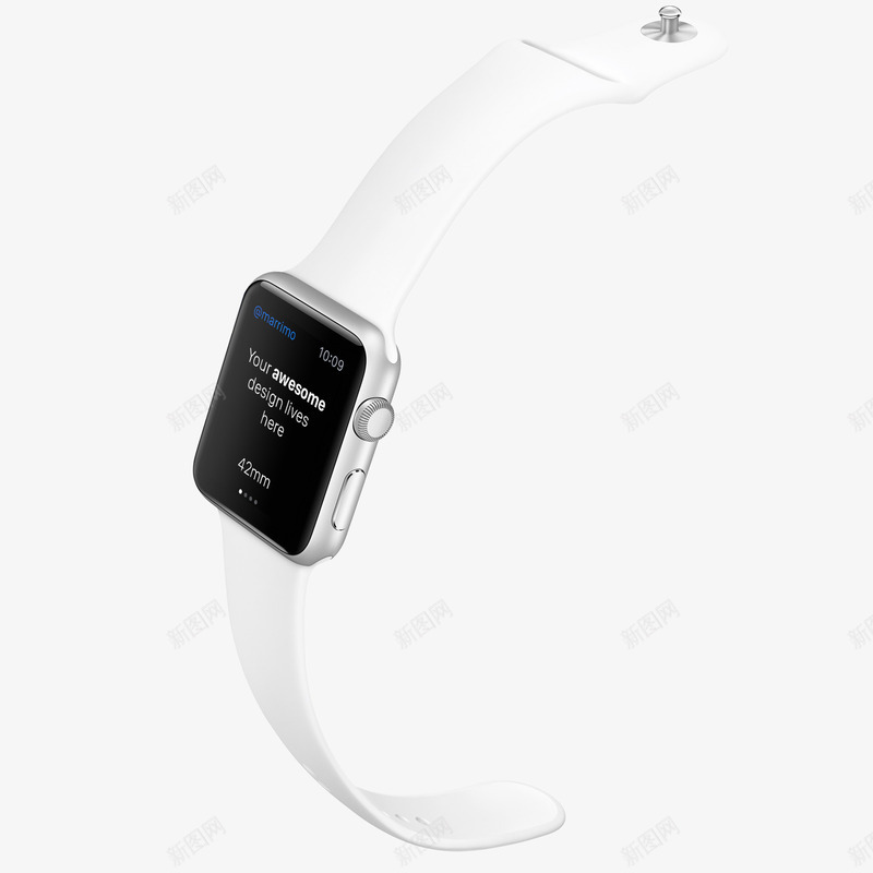 白色手表png免抠素材_新图网 https://ixintu.com applewatch 手表 数码产品 白色 苹果手表