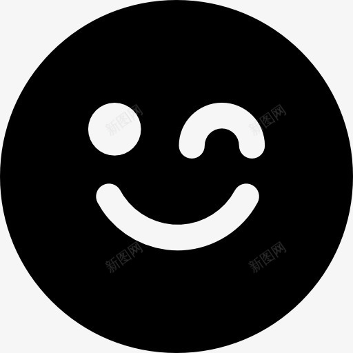 眨眼的脸图标png_新图网 https://ixintu.com emoticion 手势 眨眨眼 笑脸 脸